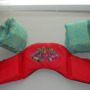 Children's swim trainer with attached arm floaties 30 lbs-50 lbs